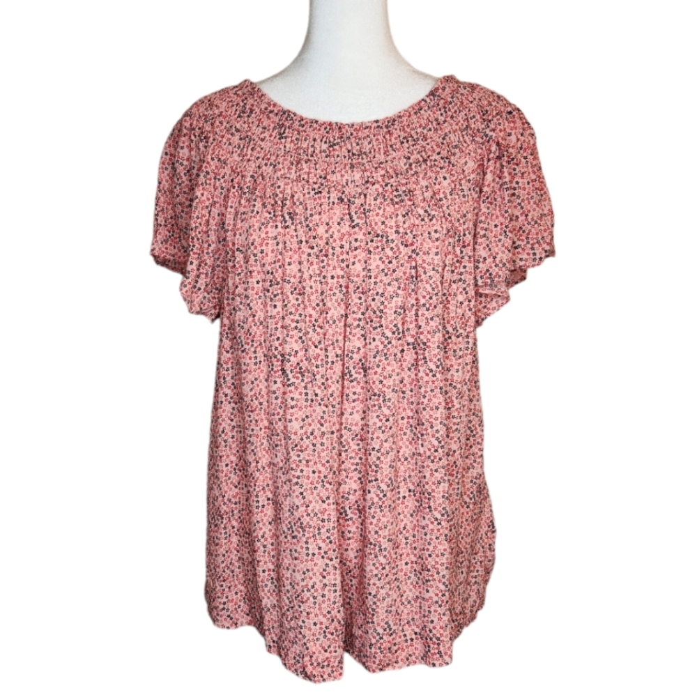 NEW The Nines by Hatch Floral Peasant Top Size Small Maternity